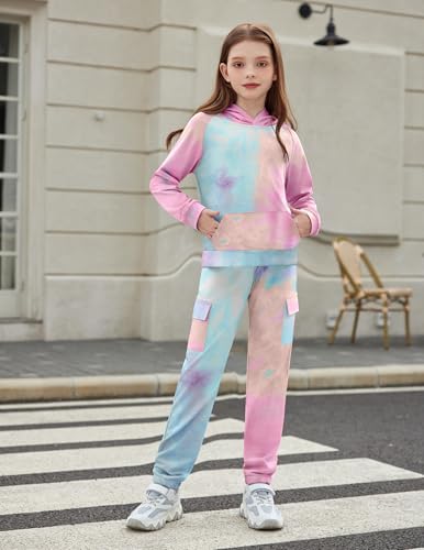 Image of Arshiner 2 Pieces Girls Outfits Fall Sweatsuits Sweatshirts and Sweatpants