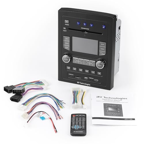 Reproductor iRV66 AM/FM/CD/DVD con Bluetooth y USB miniatura 6