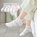 Produktbild QIANHUA 5 Paare/Los 1 bis 12 Jahre Baumwolle Kindersocken Stereotiere Summer Thin Kids 'Mesh Socken Süße Mädchen Jungen Socken, 23,3 bis 5 Jahre