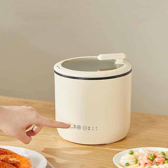 Miniatura 3 de Mini vaporizador de arroz de 220 V para dormitorio, máquina Cn Maker de baja potencia, olla de gachas de avena para el hogar, olla arrocera