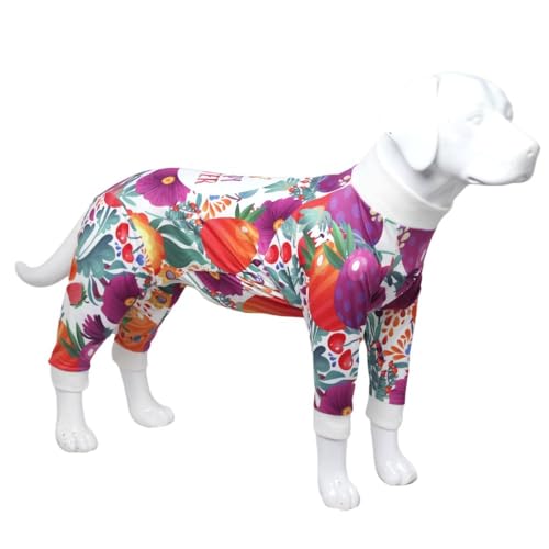 Image of Dog Onesie Surgery Recovery Suit for Medium Large Dogs Recovery Shirt for Abdominal Wounds or Skin Diseases Bodysuit Dogs Pajamas(F,S)
