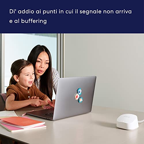 Router wi-fi mesh Amazon eero 6+ | Ethernet 1,0 Gbps | Fino a 420 m² | Connessione di oltre 75 dispositivi | Confezione da 3 | Modello 2022 - Immagine 2