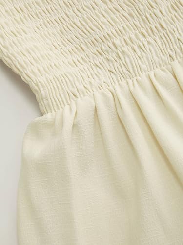 Image of CIDER Women's Strapless Dress with Pockets Tube Striped Long Midi Dresses A Line Beach Vacation Casual Summer Outfits