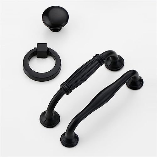Poignées d'armoire noires contre usure meuble bouton placard