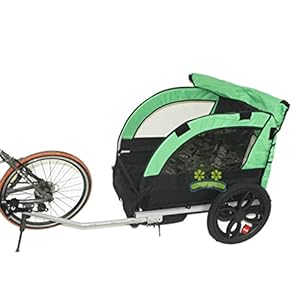 ZPDD 2 kinder/kind fiets slepen achter aanhangwagen, kinderwagen fiets driewieler van dubbele stoel, aluminium frame en…