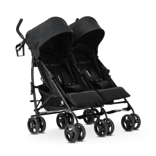 Mooiys Miles Kinderwagen Buggy 2 in 1 - klein zusammenklappbar - 6 Monaten bis 4 Jahre - Baby Wagen belastbar bis 44kg - Kinderbuggy klappbar - kompact & faltbar - Schwarz