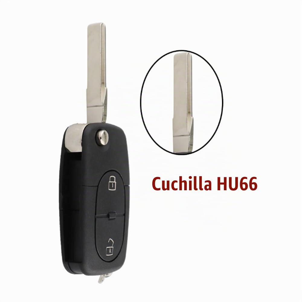 Mando a Distancia 4D0837231R 433Mhz ID48 para Audi A3 A4 A6 A8 TT 2 Teclas | plegable con mando a distancia ,FCC ID： 4D0.837.231