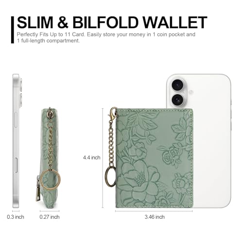 Image of FALAN MULE Small Wallets Woman Slim RFID Blocking Mini Credit Card Holder