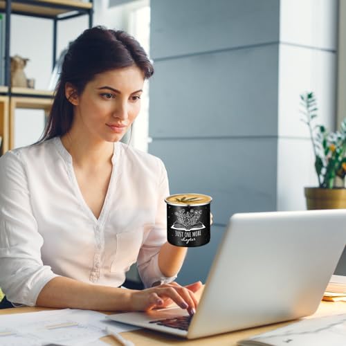 Set de 6 Mugs Esmaltados para Amantes de Libros 12oz Negro miniatura 4