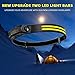 Beccason 2PCS LED Headlamp Rechargeable - 230° COB Super Bright Head Lights for Forehead, Hard hat Light for Adults, USB C Headband Flashlight for Work, Hiking, Running, Camping Essentials Gear