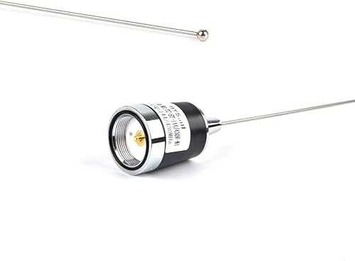 Miniatura 4 de HYS Antena NMO de doble banda VHF/UHF presintonizada para radios móviles de 6.6 ft 27.6 in con base magnética Cable RG58 de 16.4 ft PL-259 UHF Mag