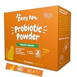 Zesty Paws Probiotics for Cats - Powder Meal Topper for Digestive, Immune System Support for Feline Biome - Premium DE111 Cat Probiotics for Digestive Health - Fiber & Yeast Extract - Pumpkin - 30 Ct