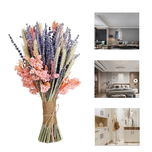 Ramo de lavanda seca y flores de aliento para decoración miniatura 2