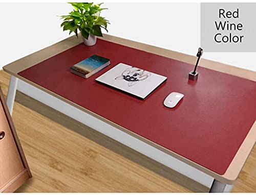 Waterproof Writing Pad, Large Mouse Mat, Pu Leather Desk Pad, Mouse Pad, Desk Mat, Large Mouse Mat, Desk Pads Double-Sided Black/Red, Large Desk Office Laptop Mouse Pad, Used For Office,Home Decoratio #TOP3