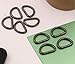 BIKICOCO Metal D-Rings Buckle, 1/2 Inch Non-Welded for Webbing Sewing DIY - Gunmetal - Pack of 150