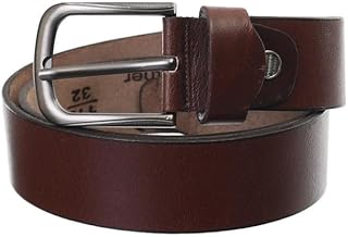 حزام كلاسيكي من الجلد الطبيعي مع إبزيم للرجال من اكسبرس فوتوير، حزام عريض 4 سم