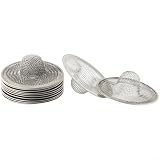 Axorafow Smoked Cocktail Siebfilter aus Edelstahl für altmodische Grill-Kits, wiederverwendbar, wendig, 7 x 2,3 cm, Outdoor-Grill-Cocktail-Zubehör, 12 Stück
