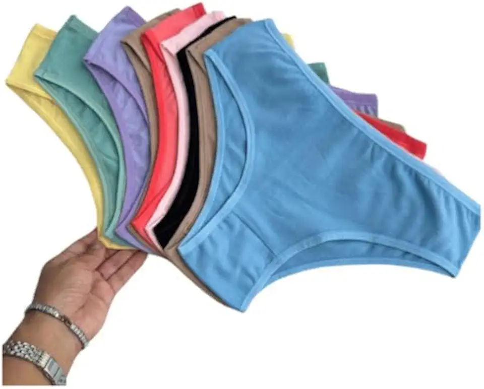 Calcinha Algodão Feminina Lingerie Cotton Kit 5 Peças