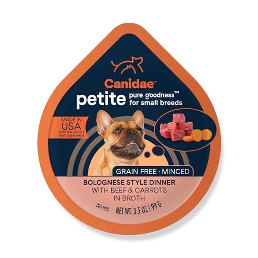 Canidae Pure Petite Premium Wet Dog Food for Small Breeds, Minced with Beef & Carrots, 3.5 oz, (Case of 12) Grain Free