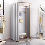 Tragbarer Ankleideraum mit Präsentationsständer für Bekleidungsgeschäfte und Einkaufszentren, einfache Montage und platzsparendes Design