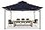 MASTERCANOPY Outdoor Garden Gazebo for Patios with Stable Steel Frame(10x12, Navy Blue)