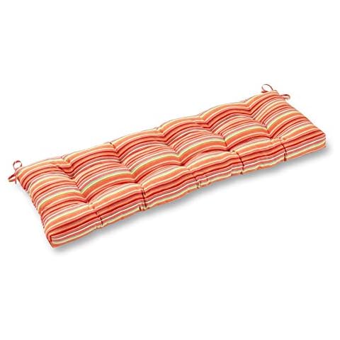 South Pine Porch AM5812-WATERMELON Watermelon Stripe 51-inch Outdoor Bench Cushion Cover