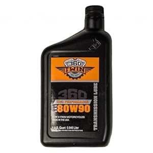 360 Twin High Performance 80W90 Transmission Lube for V-Twin Harley Davidson Motorcycles