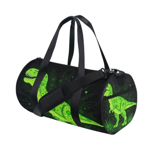 Bolsa de deporte con lunares y dinosaurios para tus días de gimnasio y viajes 3