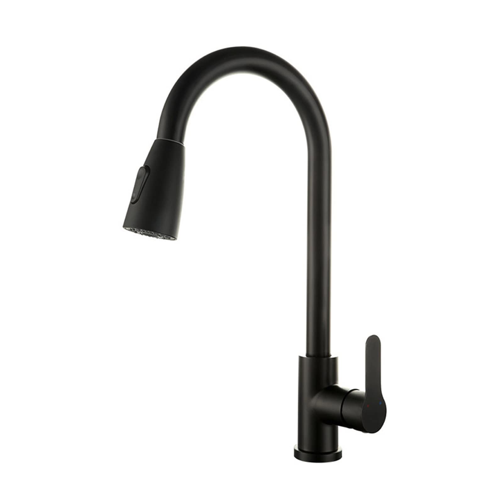 Brushed Nickel Kitchen Faucet Single Hole Pull Out Sink Mixer Tap Stream Sprayer Head Deck Mounted Hot Cold,Precise Control(Nero)