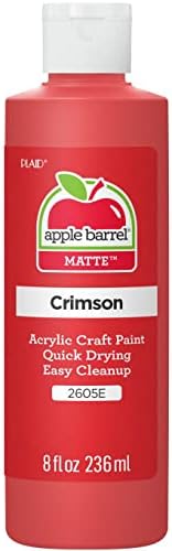 PLAID PEJ20401 Apple Barrel Acrylic, Bright Red, 8 oz.