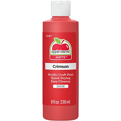 Apple Barrel Acrylic Paint In Assorted Colors (8 Oz), K2605 Crimson #TOP25