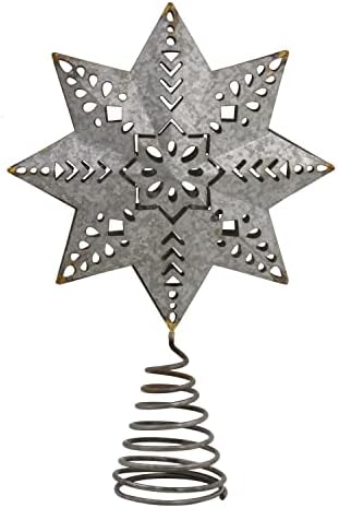 Hallmark Star Pierced Metal Christmas Tree Topper