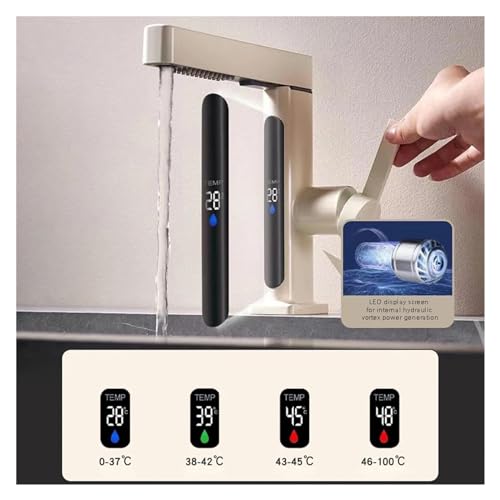 Robinet cascade pour lavabo numérique mitigeur extractible de salle de bain - 3