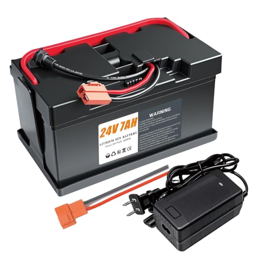 24V 7Ah Battery for Ride-On Toys & Cars with Charger