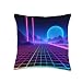 Vaporwave Aesthetic Synthwave Retrowave 80s 90s Art Throw Pillow