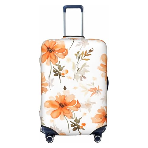 Cute Cartoon Flowers Travel Luggage Cover for Suitcase Anti-Scratch Fashion Suitcase Protector Washable Elastic Baggage Covers Fits 25-28 Inch Luggage for Travel Beach Holiday