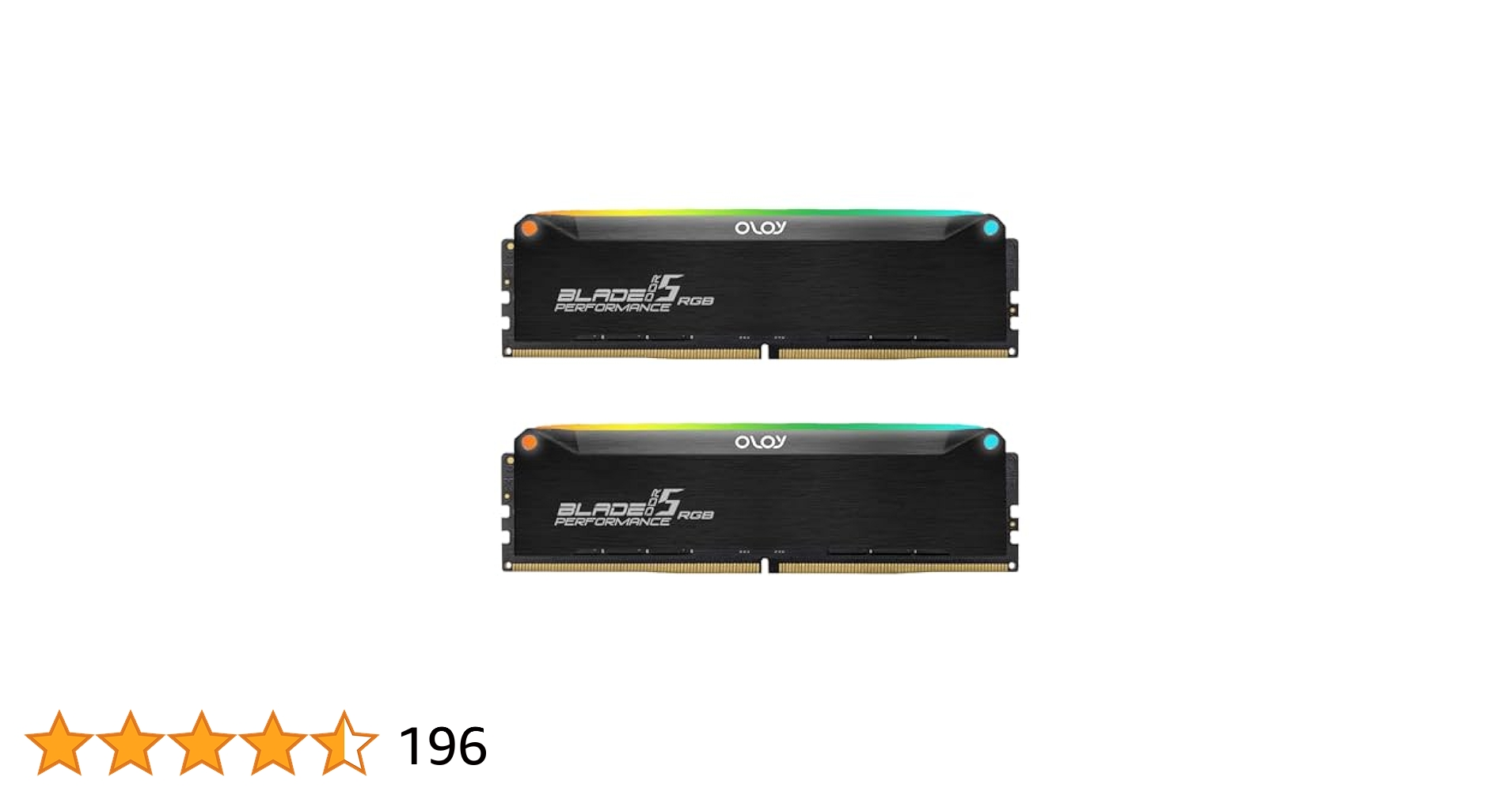 OLOy DDR5 RAM 64GB (2x32GB) Black Hairline Blade RGB 6400