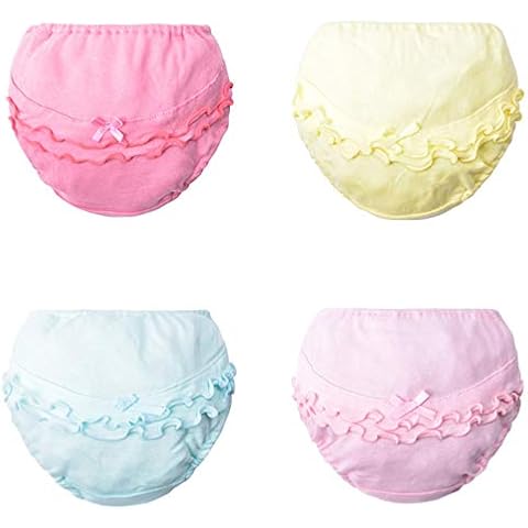 Morbuy Baby Lernwindel Trainerhosen 4 Stück Unterwäsche Windeln Windelhose zum Toilettentraining für Baby Kleinkind Töpfchen Klingelhose Trainer Windelhosen (A,120# / 1-2 Jahre) Cover
