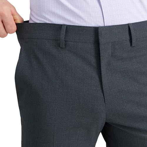 Haggar Men's 4 Way Stretch Ultra Slim Flat Front Dress Pant4
