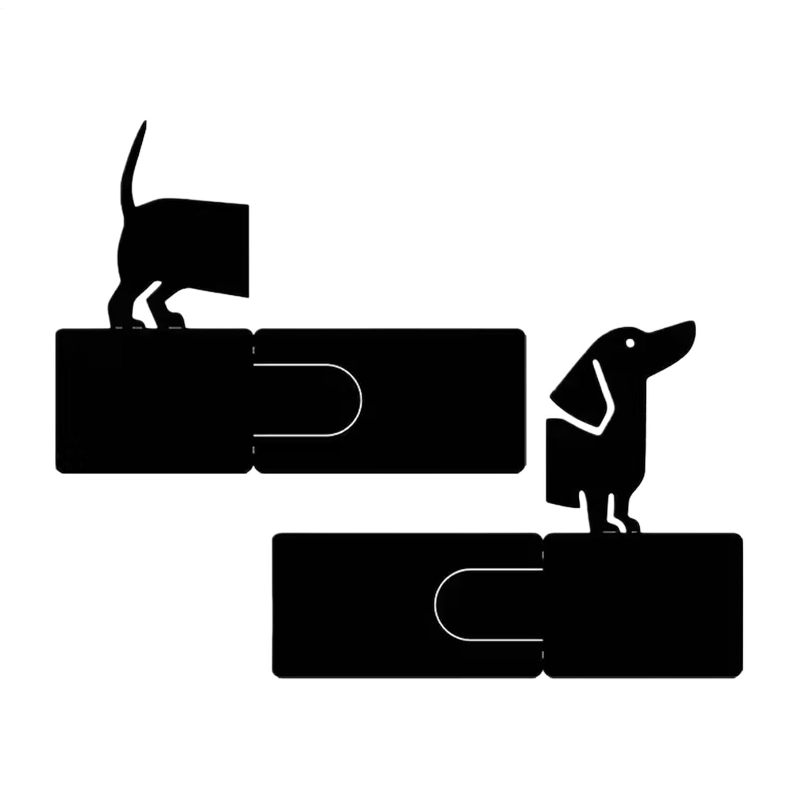 Sujetalibros de metal con diseño de perro para estanterías de despacho