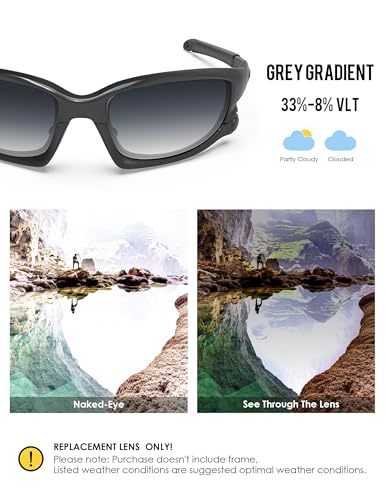Image of BLAZERBUCK Polarized Replacement Lenses&Sock Kit for Oakley Split Jacket OO9099 Sunglass