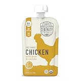 Serenity Kids Baby Food, Free Range Chicken with Organic Peas and Carrots, For 6+ Months, 3.5 Ounce Pouch (6 Pack) 