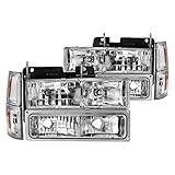 Anzo USA - 88-98 Chevrolet C1500 Crystal Headlights Chrome w/Signal and Side Marker...