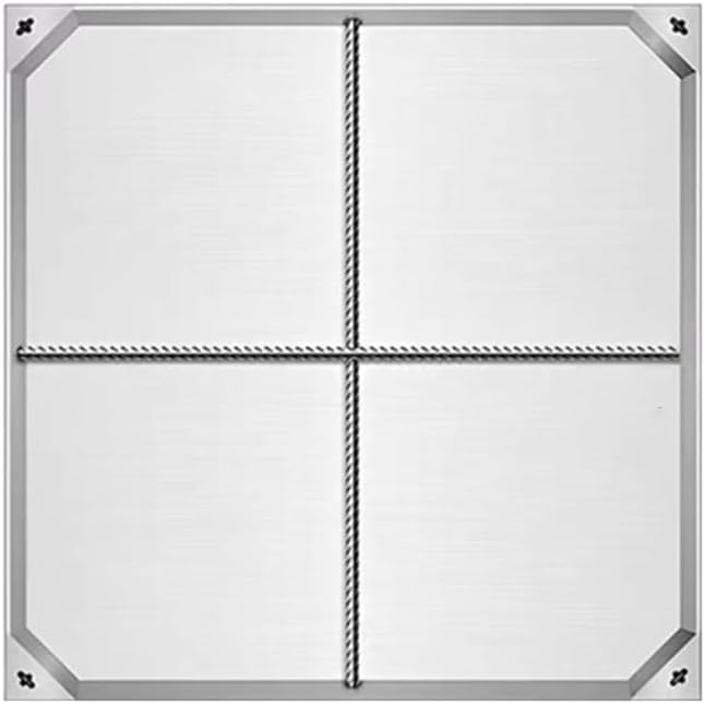 Couvercle d'accès en acier inoxydable 7,6 cm invisible pour regard et drainage intérieur extérieur