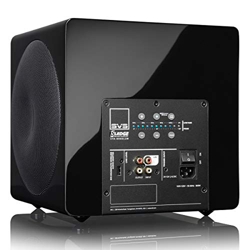 Image of SVS 3000 Micro Subwoofer (Piano Gloss Black) | Active Dual 8-in Drivers, 800 Watt RMS, Sealed Cabinet