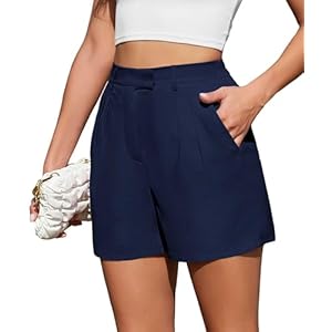 Frauen Sommer Lose Casual Bequeme Shorts Zurück Elastische Taille Weite Beinhose mit Taschen