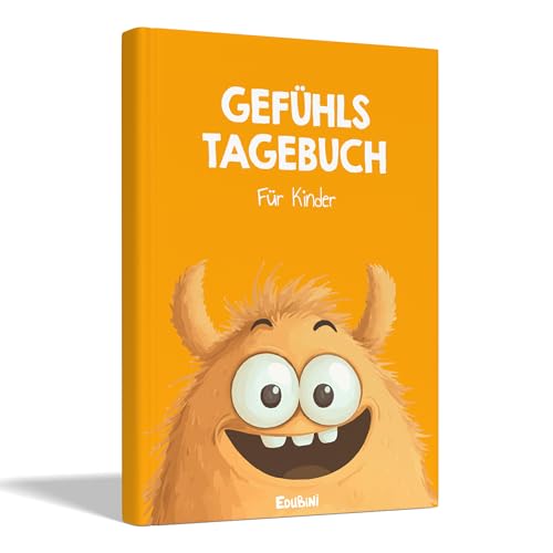 Gefühlstagebuch Kinder [6-12 Jahre] - Tagebuch Mädchen & Jungs - Gefühle Buch für Umgang mit Emotionen und ein gutes Gefühl, Dankbarkeitstagebuch für Kinder (inkl. 10 Spiele)