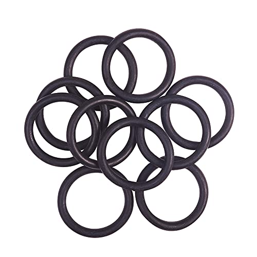 Othmro ニトリルゴムOリング 4mm幅 25mm内径 33mm外径 10個入り Oリング 黑 ゴムガスケット ゴムリングセット ラバー パッキン 耐熱 耐油 防水 車 エアコン 各種機器のガスケット 機械修理 完全密封