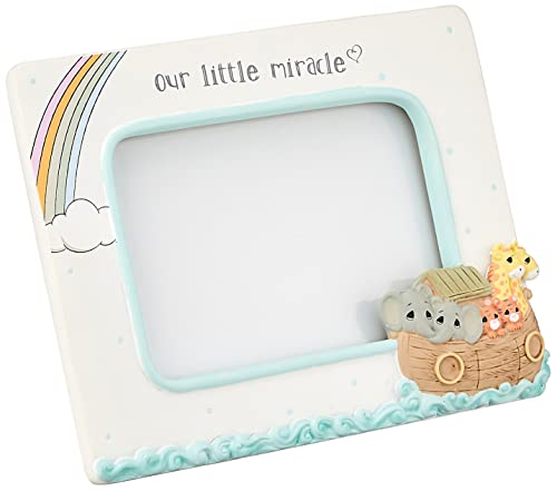 Precious Moments 202408 Our Little Miracle Noah’s Ark Resin Sonogram Photo Picture Frame, One Size, Multicolored #TOP2