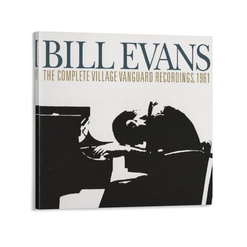 (�r���E�G���@���X)�A�����J�̃W���Y�E�s�A�j�X�gBillEvans�̕Ǌ|���A�[�g�|�X�^�[ �o�X���[�� �x�b�h���[�� ���r���O���� �L�����o�X �E�H�[���A�[�g �v�����g ���ʉ� �ǂ̊G12x12inch(30x30cm)